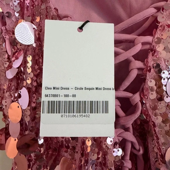 Showpo Pink Sequin Mini Dress - Picture 3 of 4